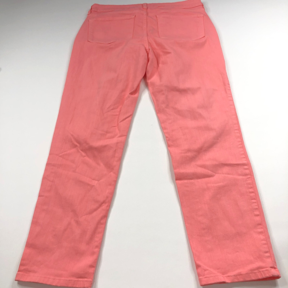 NYDJ Ankle Lift Tuck 10 (Fits 32W 27L) Mid Rise Denim Jeans Pink